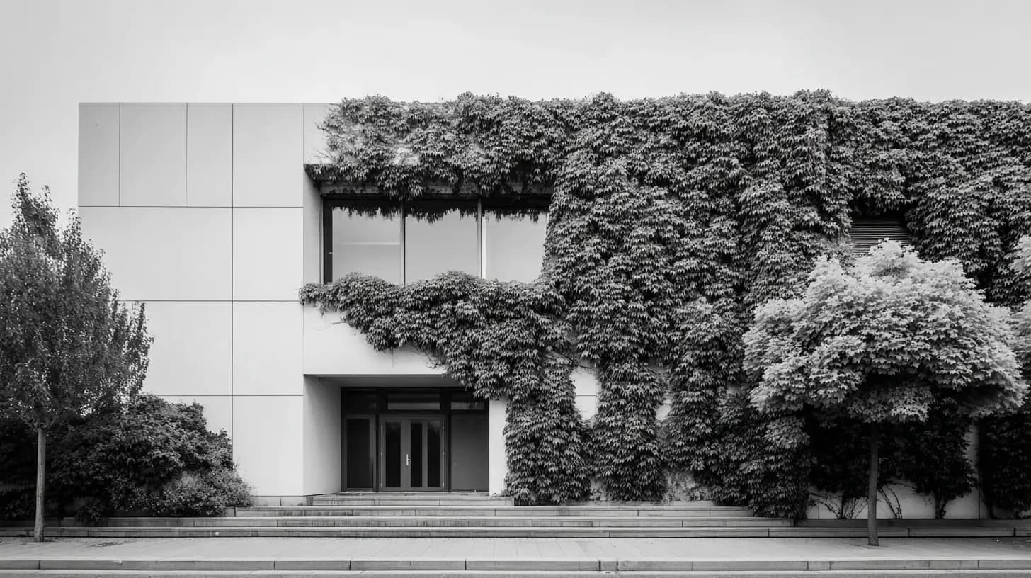 Ivy growing on a building